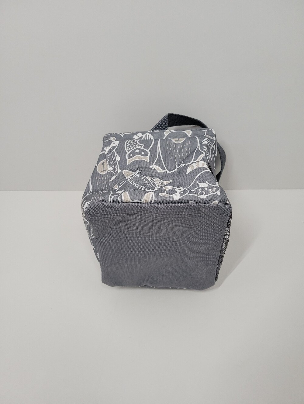 Thirty-One Littles Carry All Caddy 5"x5" Gray Woodland Animal Print Pocket - Picture 5 of 5